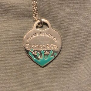 Tiffany and co paint drip/drop necklace